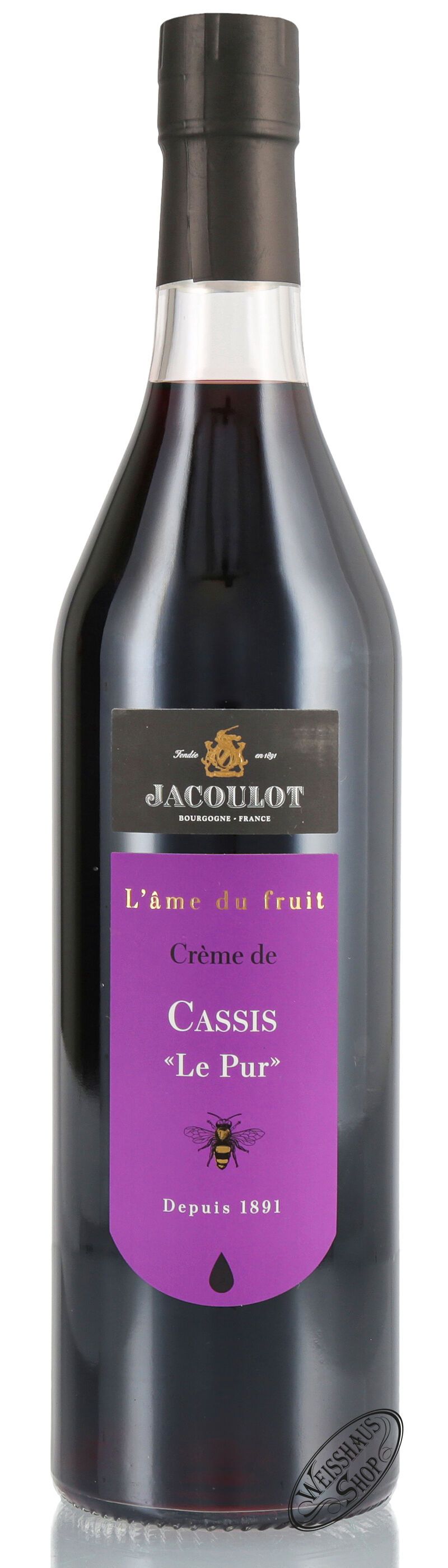 Jacoulot Crème de Cassis Likör 20% vol. 0,70l Jacoulot Crème de Cassis Likör 20% vol. 0,70l