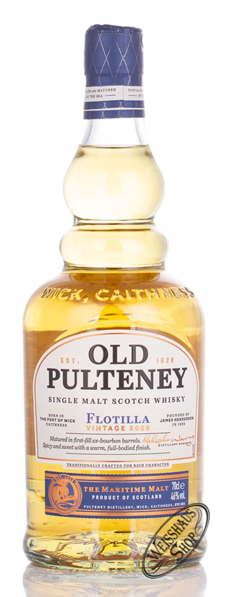 Old Pulteney Flotilla Whisky 46% vol. 0,70l B-Ware Old Pulteney Flotilla Whisky 46% vol. 0,70l B-Ware