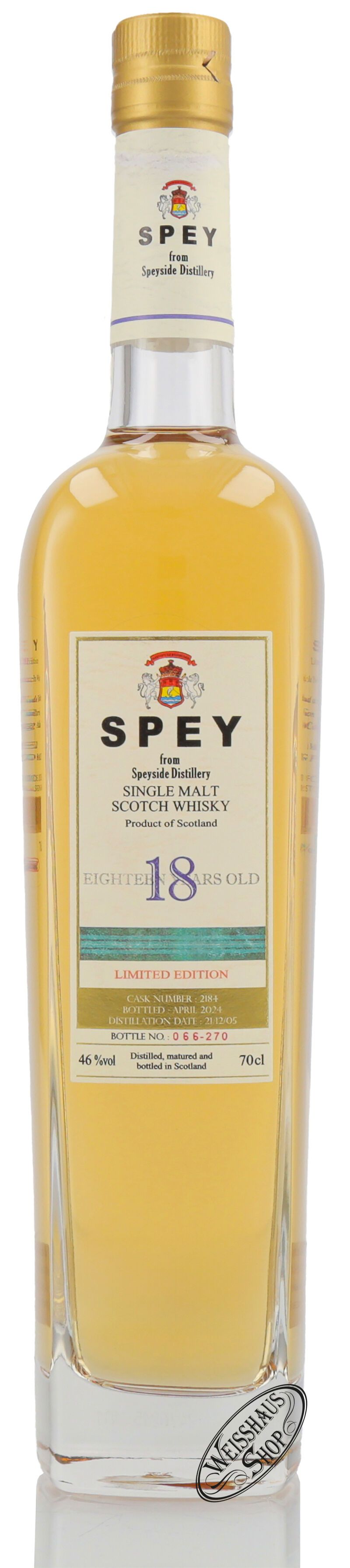 Spey 18 YO Whisky 46% vol. 0,70l Spey 18 YO Whisky 46% vol. 0,70l