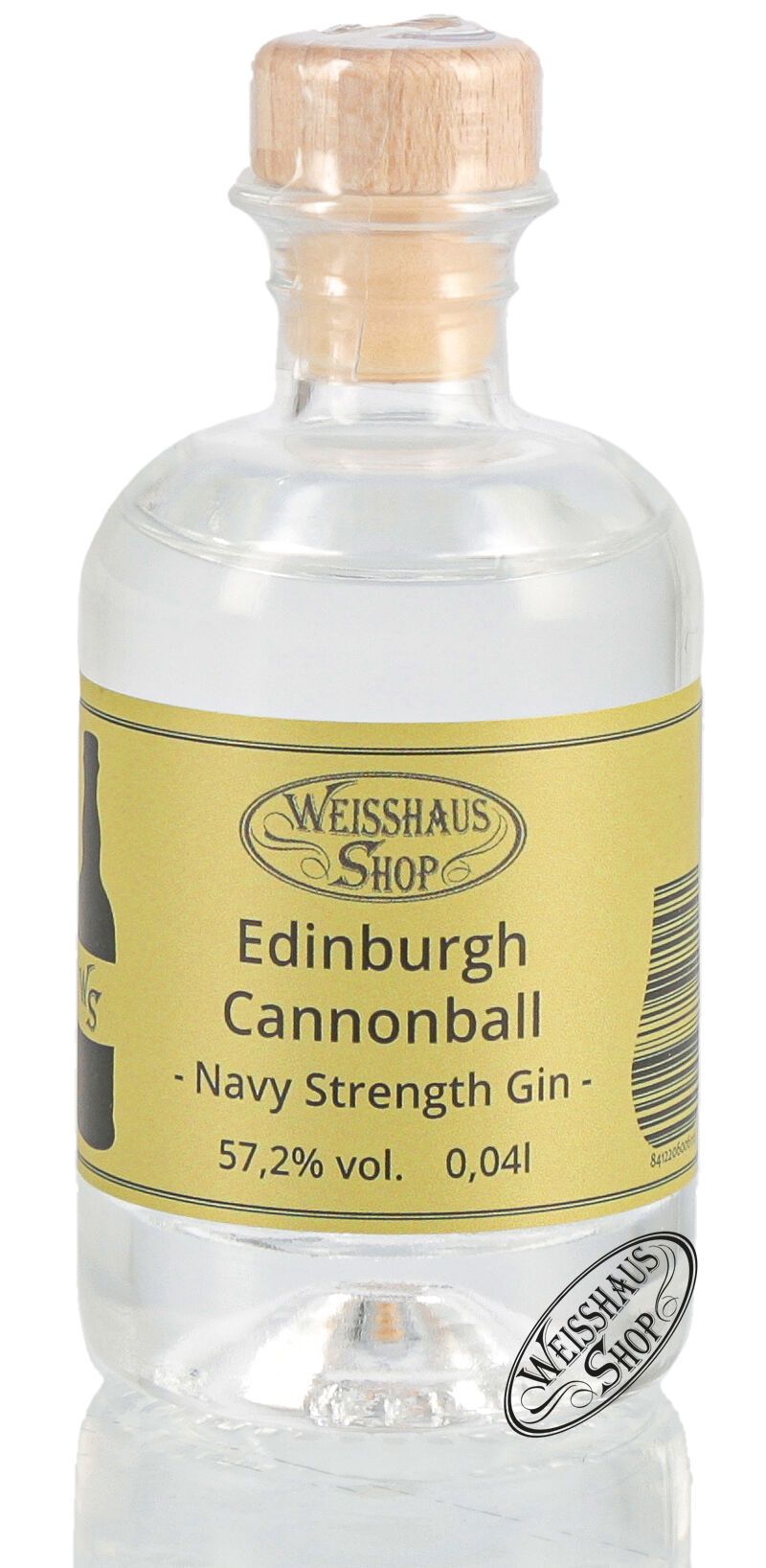 Edinburgh Cannonball Navy Strength Gin 57,2% vol. 0,04l Weisshaus Sample Edinburgh Cannonball Navy Strength Gin 57,2% vol. 0,04l Weisshaus Sample