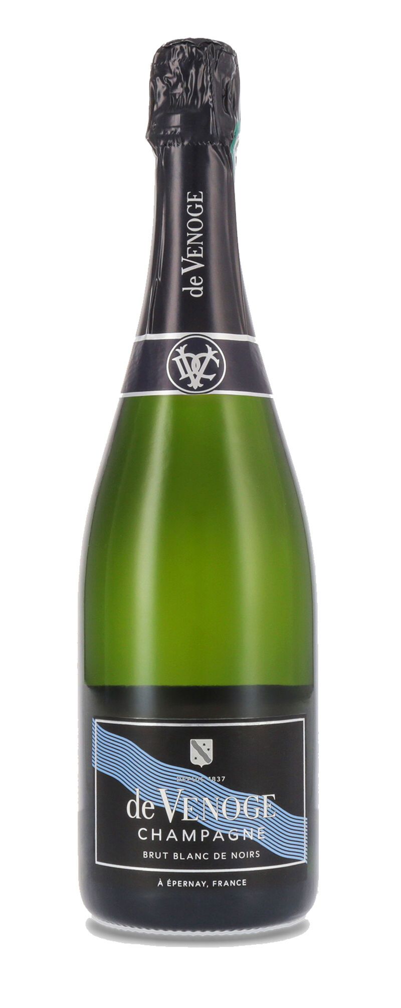 De Venoge Champagner Cordon Bleu Blanc de Noirs 12% vol. 0,75l Geschenkkarton