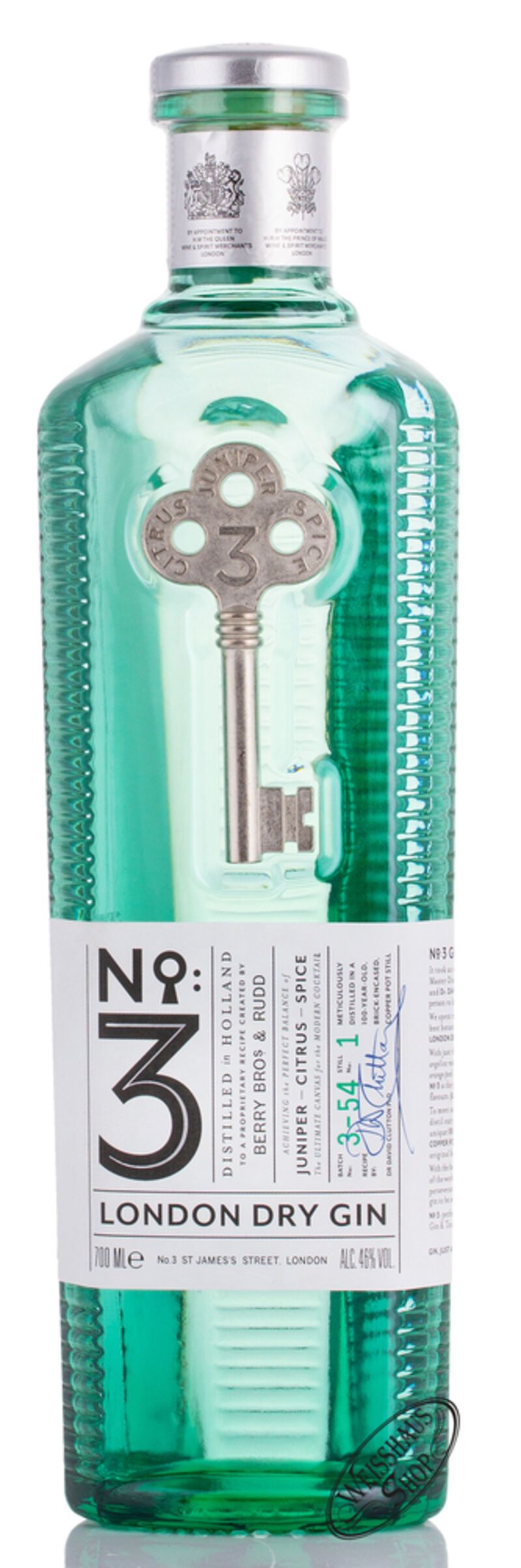 No. 3 London Dry Gin 46% vol. 0,70l No. 3 London Dry Gin 46% vol. 0,70l