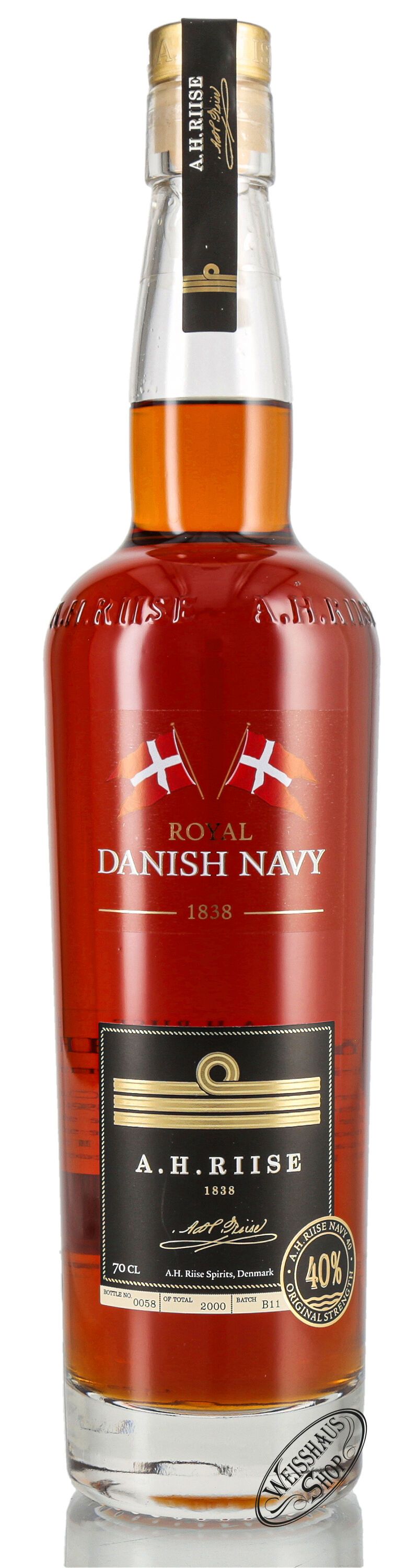 A.H. Riise Danish Navy 40% vol. 0,70l A.H. Riise Danish Navy 40% vol. 0,70l
