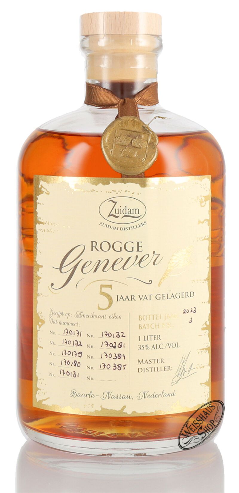Zuidam Rogge Genever 5 YO 35% vol. 1,0l Zuidam Rogge Genever 5 YO 35% vol. 1,0l
