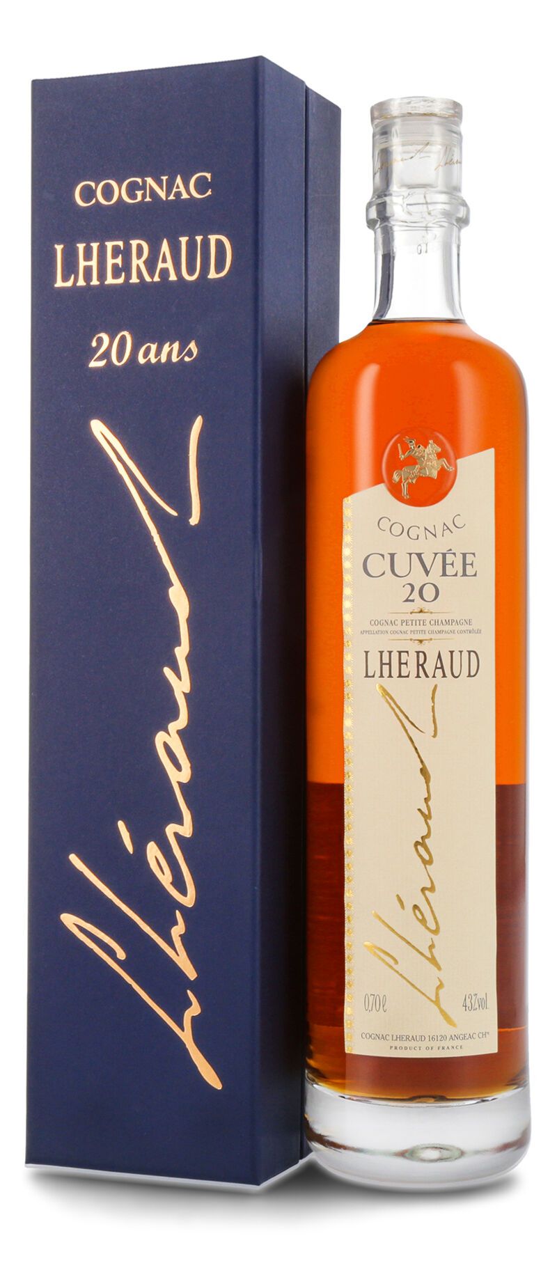 Lhéraud Cuvée 20 ans Renaissance Cognac 43% vol. 0,70l Lhéraud Cuvée 20 ans Renaissance Cognac 43% vol. 0,70l