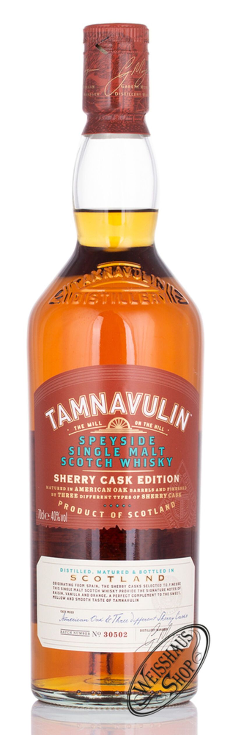 Tamnavulin Sherry Cask Edition Whisky 40% vol. 0,70l B-Ware
