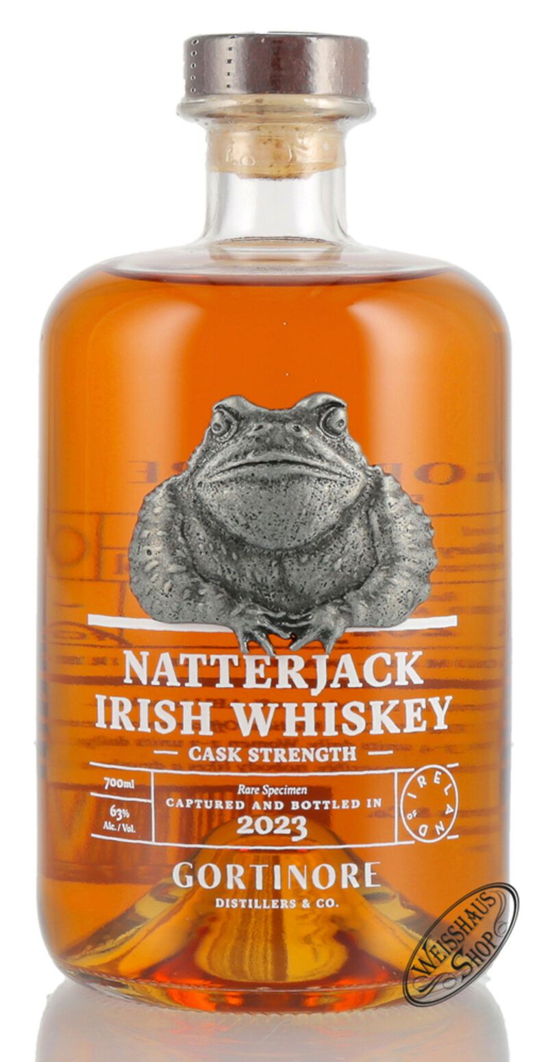 Natterjack Cask Strength Irish Whiskey 63% vol. 0,70l Natterjack Cask Strength Irish Whiskey 63% vol. 0,70l