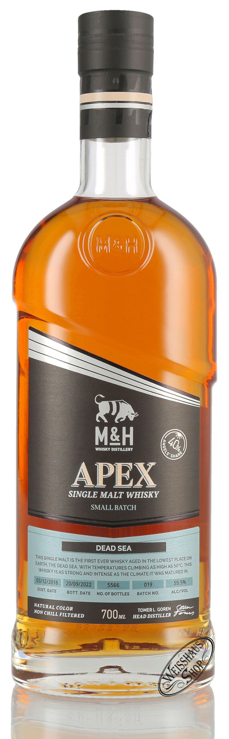 M&H APEX Dead Sea Whisky 55,5% vol. 0,70l M&H APEX Dead Sea Whisky 55,5% vol. 0,70l