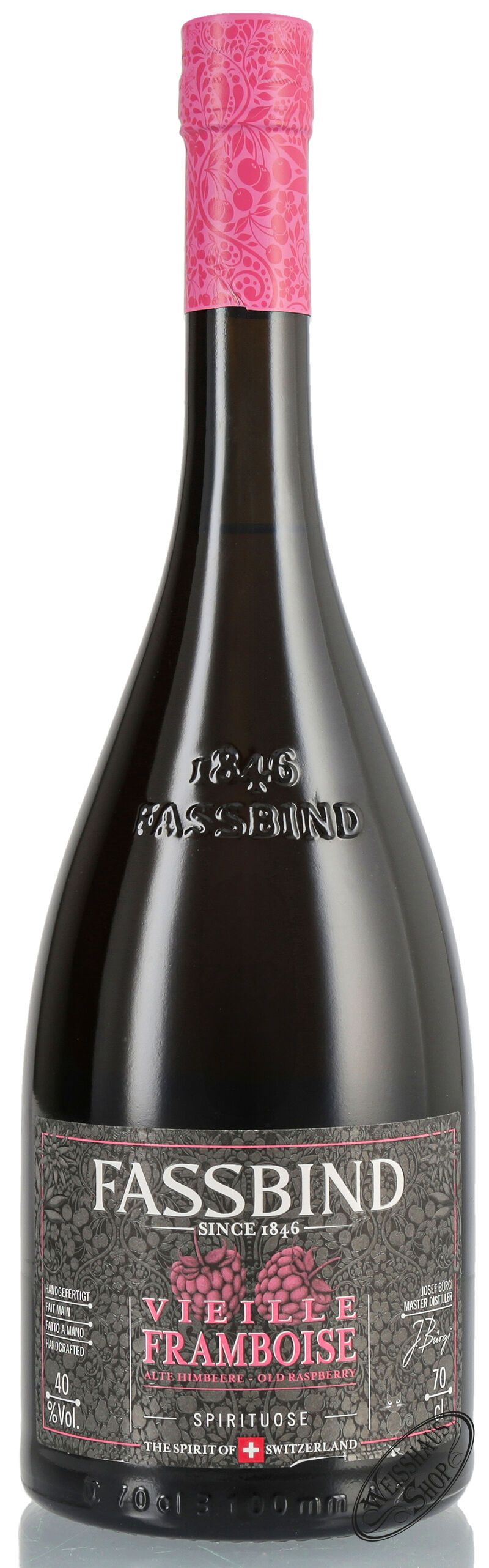Fassbind Vieille Framboise 40% vol. 0,70l Fassbind Vieille Framboise 40% vol. 0,70l