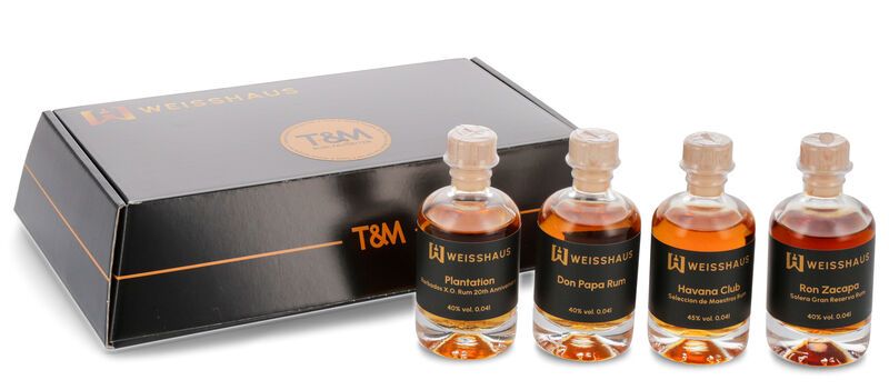 Taste and Match - Eure Rum-Favoriten 4 x 0,04l Weisshaus Sample Set