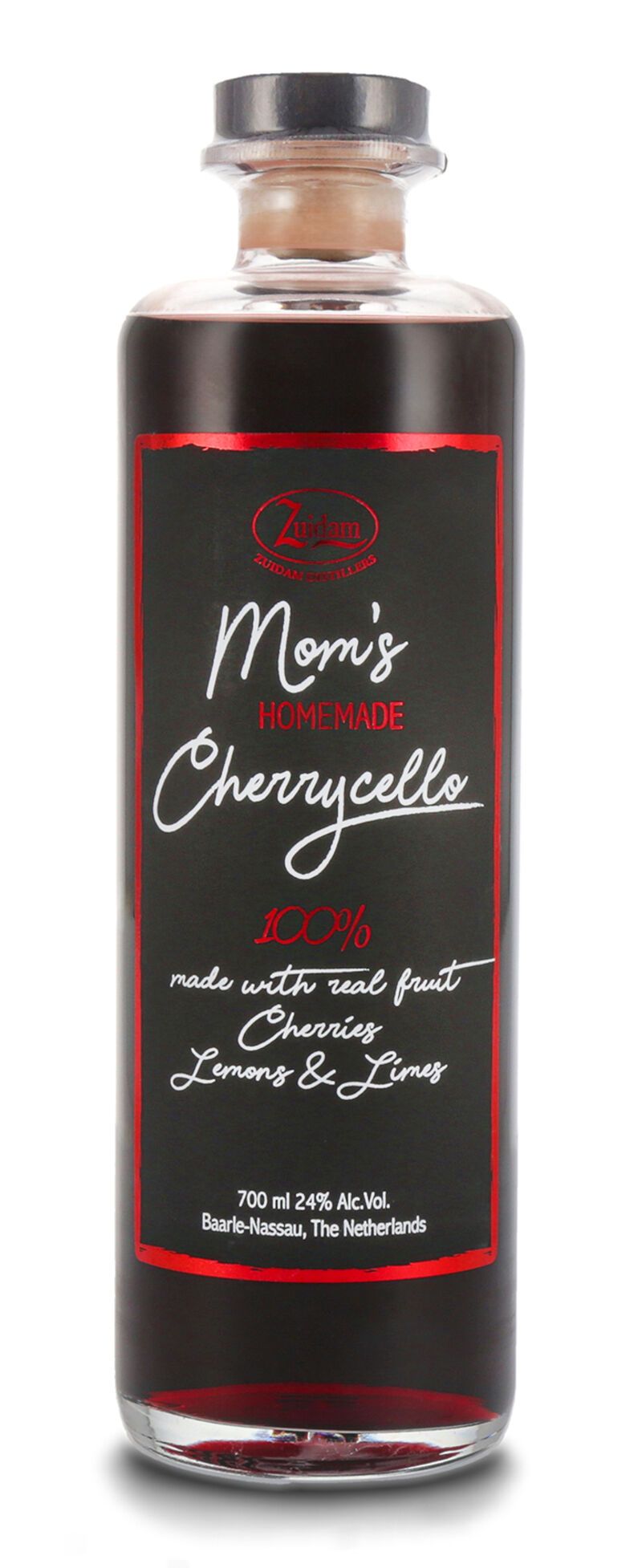 Zuidam Mom's Homemade Cherrycello 24% vol. 0,70l Zuidam Mom's Homemade Cherrycello 24% vol. 0,70l