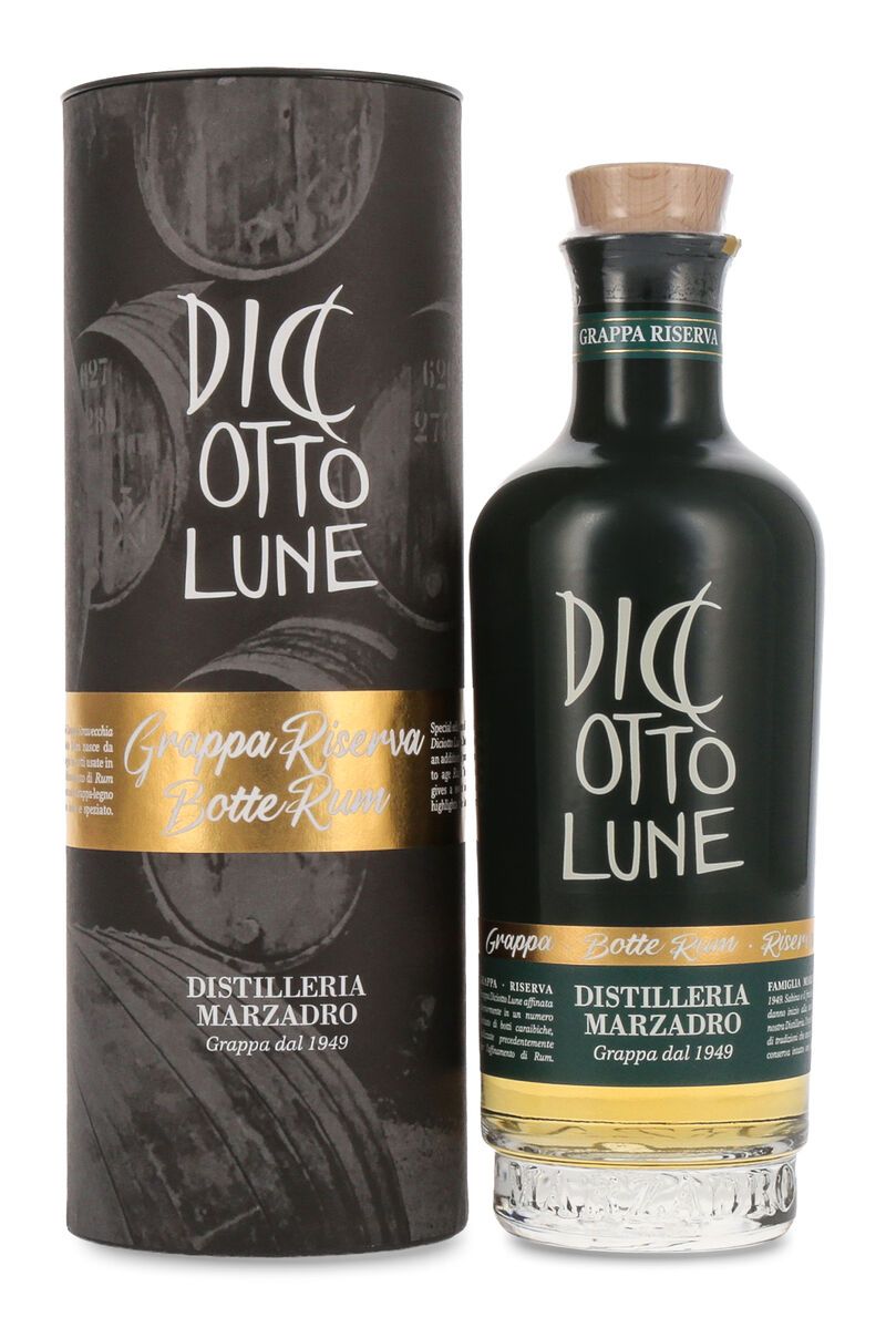 Marzadro Grappa Le Dicotto Lune Riserva Rum 42% vol. 0,50l