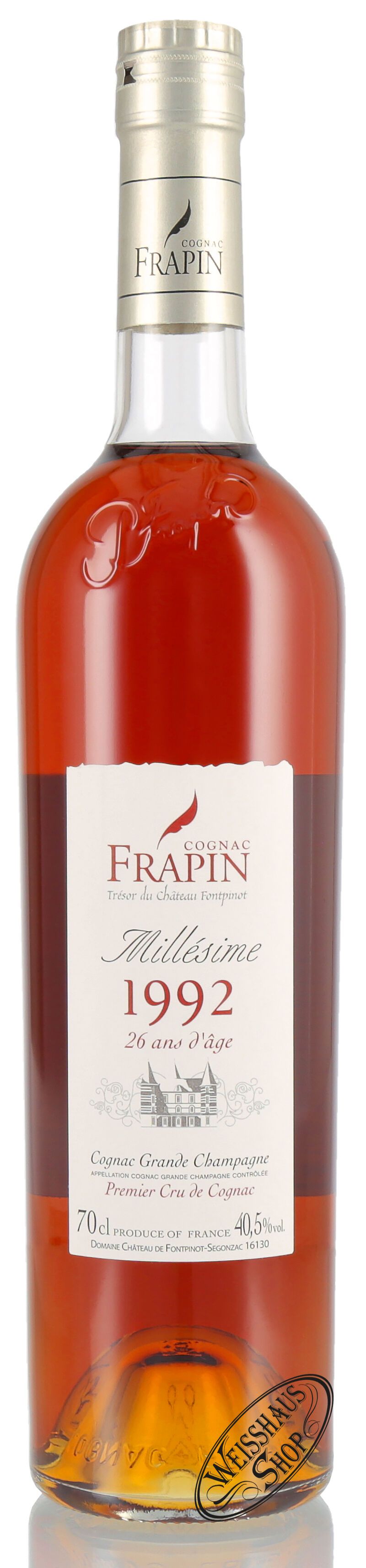 Frapin Millesime 1992 Cognac 40,5% vol. 0,70l Frapin Millesime 1992 Cognac 40,5% vol. 0,70l