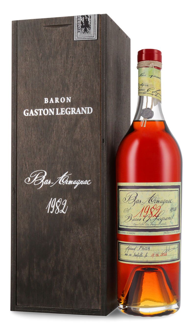 Lhéraud Baron Gaston Legrand 1982 Bas Armagnac 40% vol. 0,70l