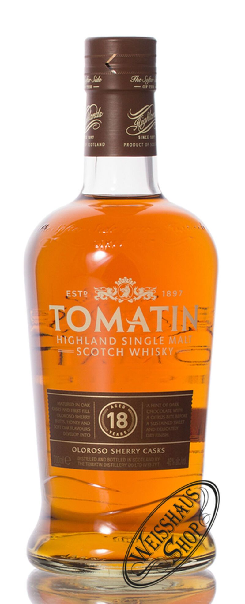 Tomatin 18 YO Highland Single Malt Whisky 46% vol. 0,70l