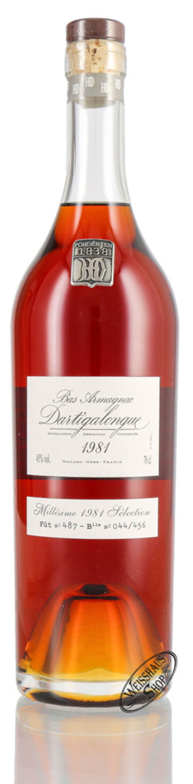 Dartigalongue Exceptional Casks Vintage 1981 Armagnac 45% vol. 0,70l Dartigalongue Exceptional Casks Vintage 1981 Armagnac 45% vol. 0,70l
