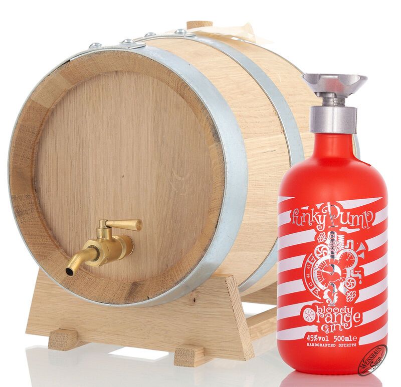 Funky Pump Bloody Orange Gin 45% vol. 5l Fass Funky Pump Bloody Orange Gin 45% vol. 5l Fass