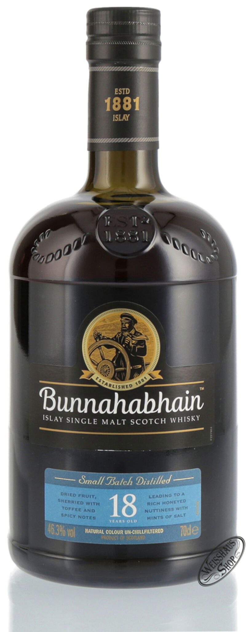 Bunnahabhain 18 YO Islay Whisky 46,3% vol. 0,70l Bunnahabhain 18 YO Islay Whisky 46,3% vol. 0,70l