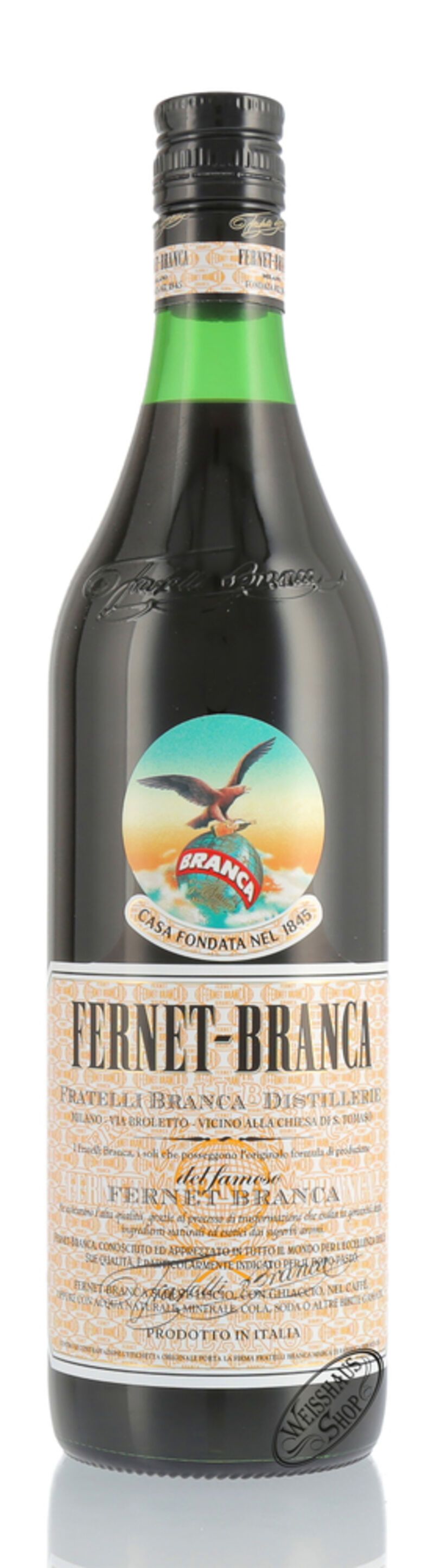 Fernet Branca Halbbitter 35% vol. 1,0l Fernet Branca Halbbitter 35% vol. 1,0l