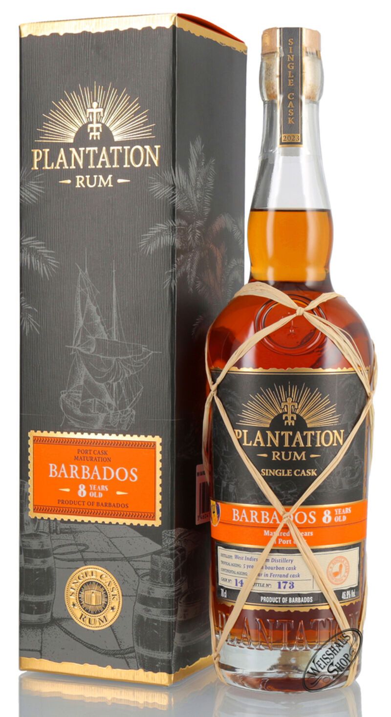 Plantation Barbados 8 YO Limited Edition Port Cask Finish Rum 46,9% vol. 0,70l Plantation Barbados 8 YO Limited Edition Port Cask Finish Rum 46,9% vol. 0,70l