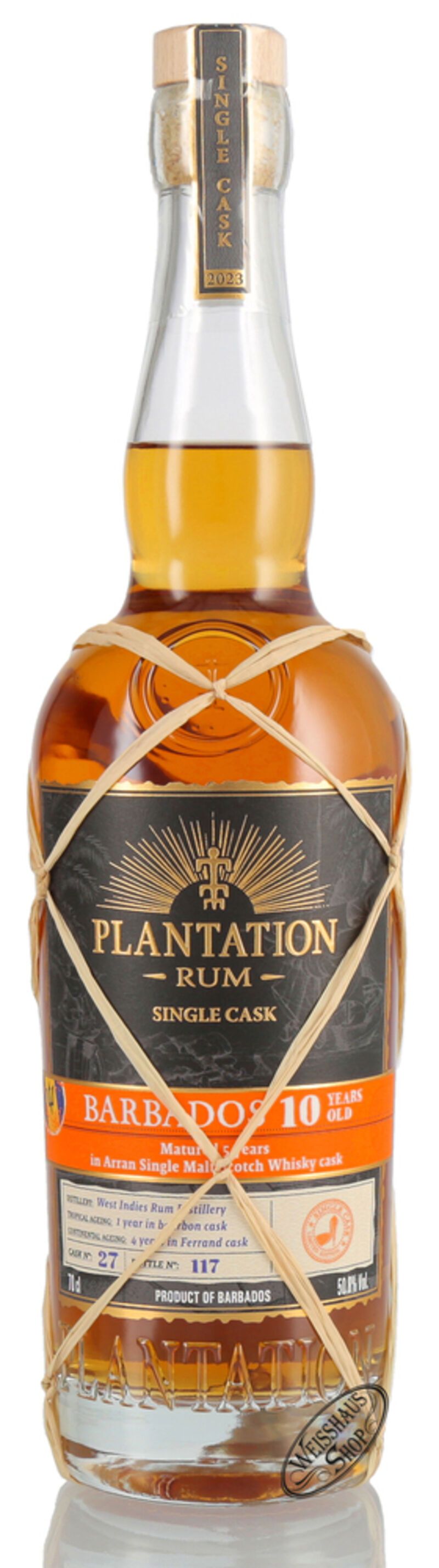 Plantation Barbados 10 YO Limited Edition Arran Cask Finish Rum 50,8% vol. 0,70l Plantation Barbados 10 YO Limited Edition Arran Cask Finish Rum 50,8% vol. 0,70l