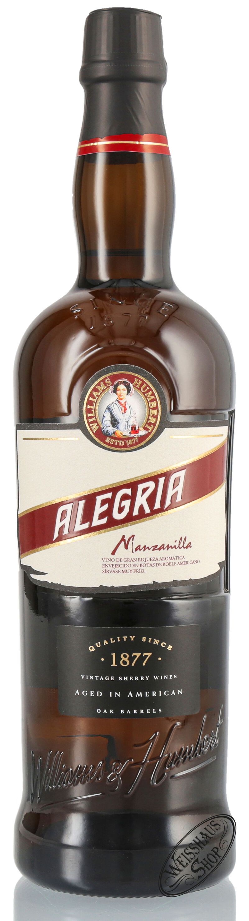 Williams & Humbert Alegria Manzanilla 15% vol. 0,75l Williams & Humbert Alegria Manzanilla 15% vol. 0,75l