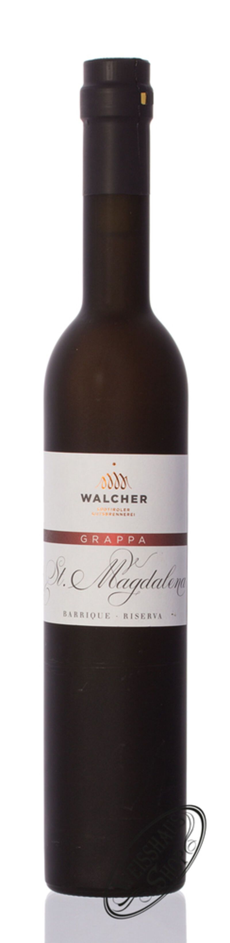Walcher Grappa St. Magdalena Barrique 40% vol. 0,50l Walcher Grappa St. Magdalena Barrique 40% vol. 0,50l