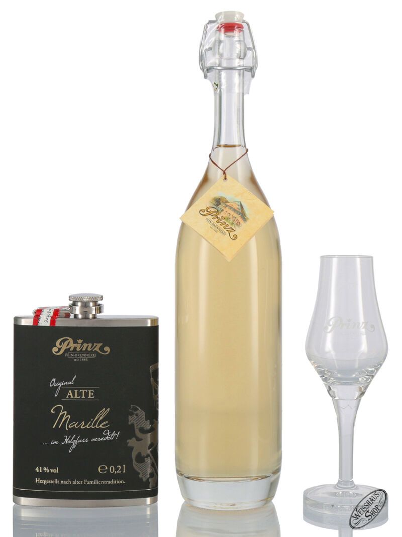 Prinz Geschenk-Set "Variation Alte Marille" 41% vol. 0,70l Prinz Geschenk-Set "Variation Alte Marille" 41% vol. 0,70l