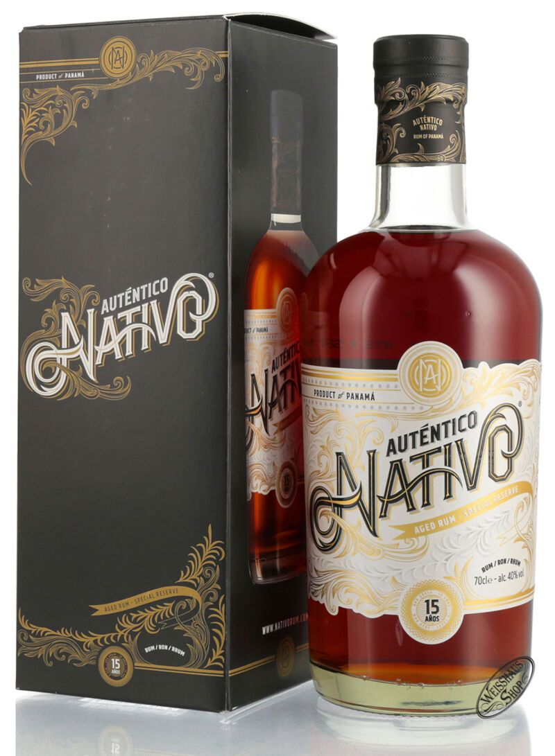 Autentico Nativo 15 YO Rum 40% vol. 0,70l