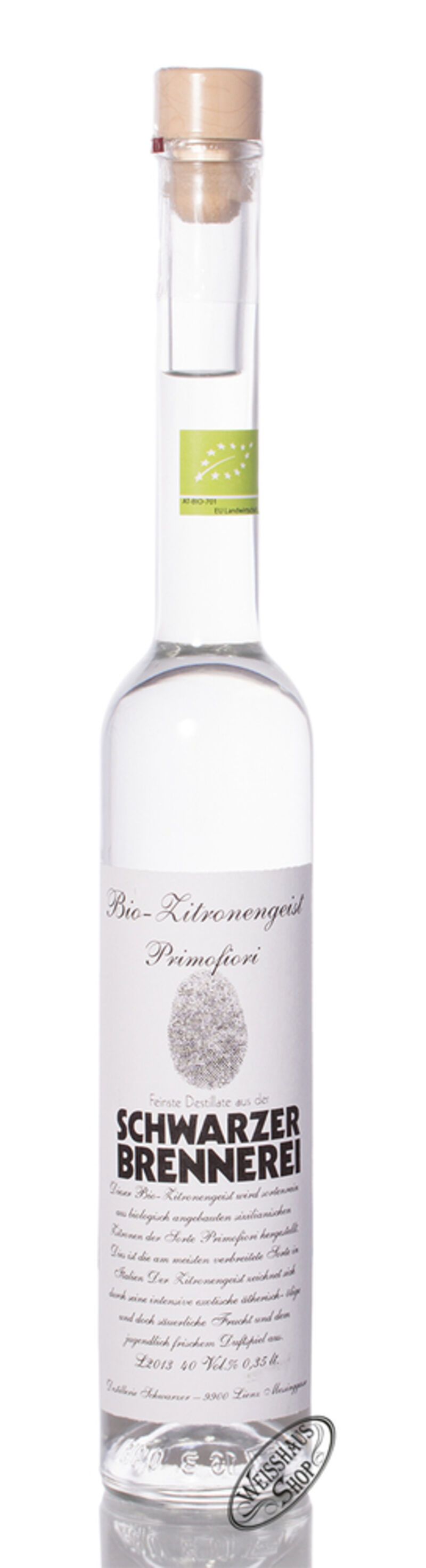 Schwarzer Bio Zitronengeist 40% vol. 0,35l Schwarzer Bio Zitronengeist 40% vol. 0,35l