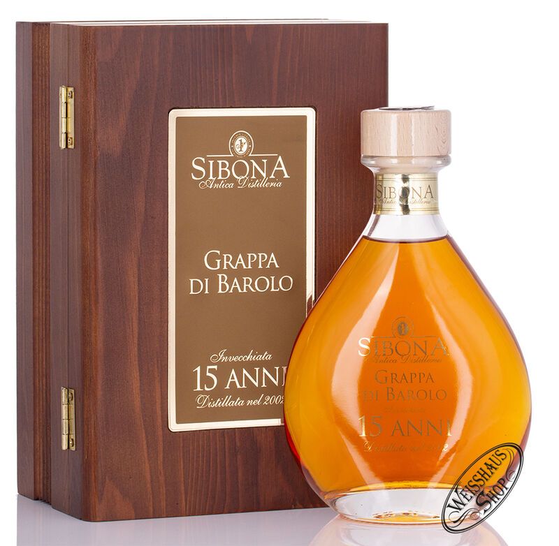Sibona Grappa Riserva Speciale Barolo 15anni 44% vol. 0,50l Sibona Grappa Riserva Speciale Barolo 15anni 44% vol. 0,50l