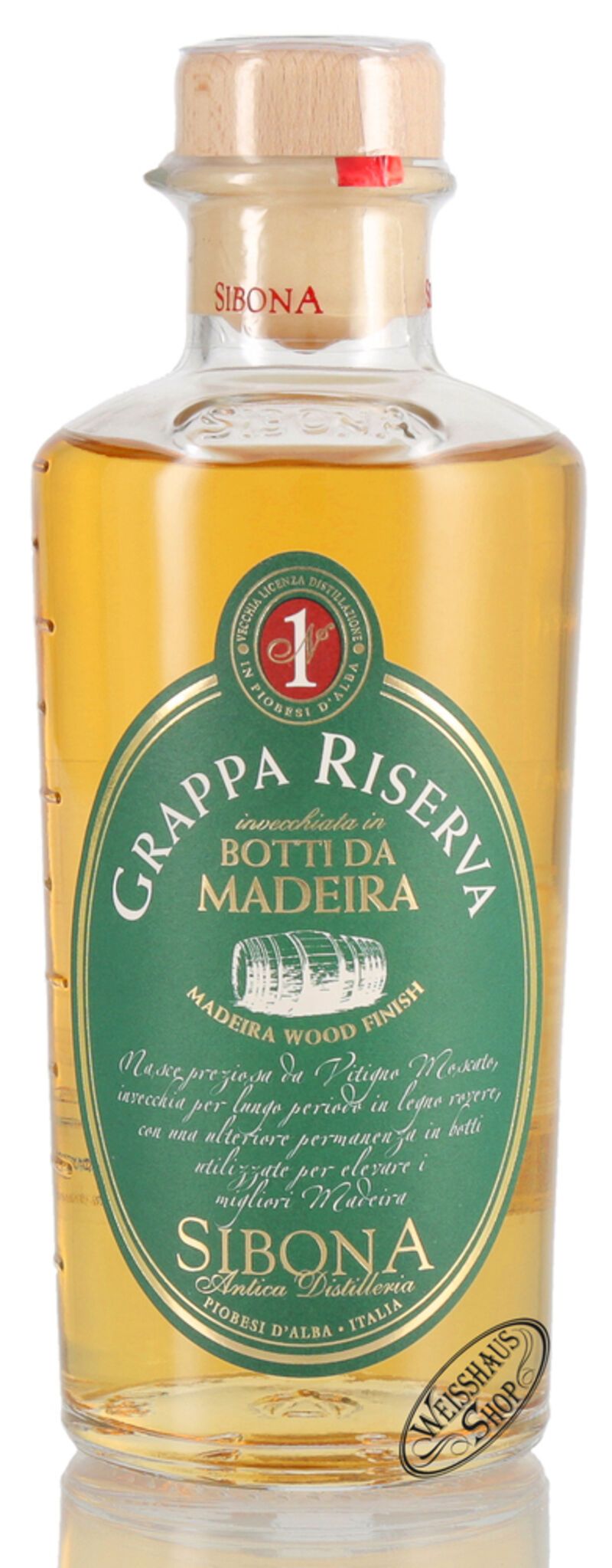 Sibona Grappa Riserva Madeira 44% vol. 0,50l