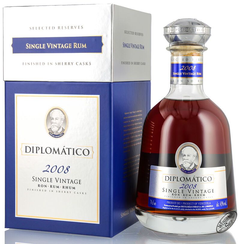 Diplomatico Single Vintage 2008 Rum 43% vol. 0,70l