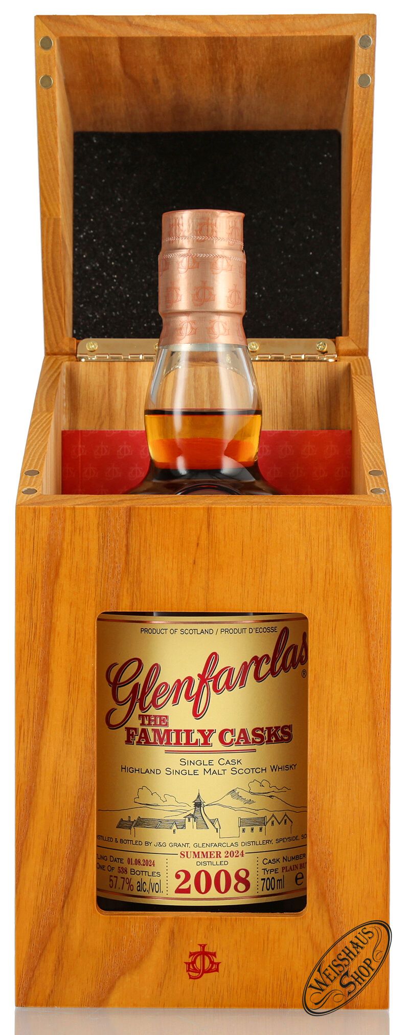 Glenfarclas Vintage 2008 Family Casks Whisky 57,7% vol. 0,70l Glenfarclas Vintage 2008 Family Casks Whisky 57,7% vol. 0,70l