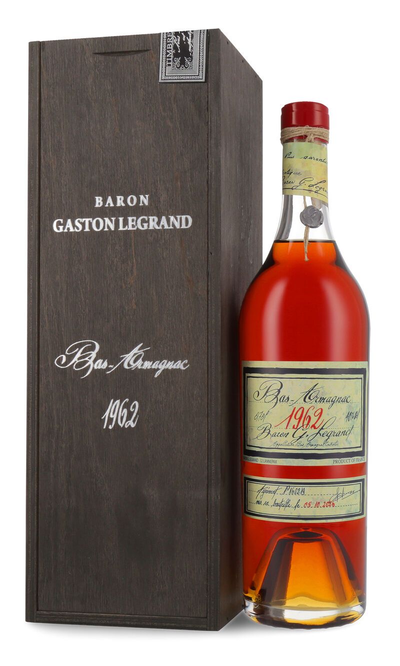 Lhéraud Baron Gaston Legrand 1962 Bas Armagnac 40% vol. 0,70l