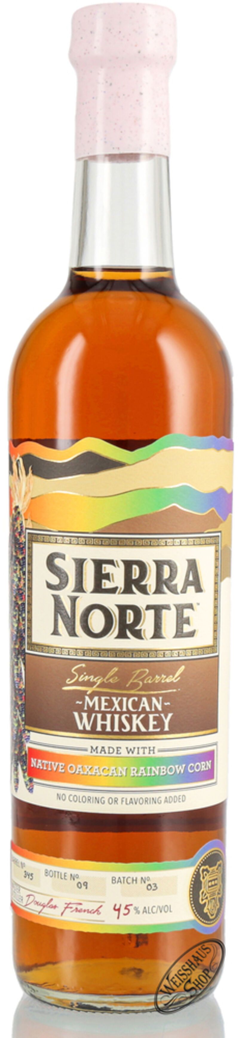 Sierra Norte Mexican Rainbow Whiskey 45% vol. 0,70l