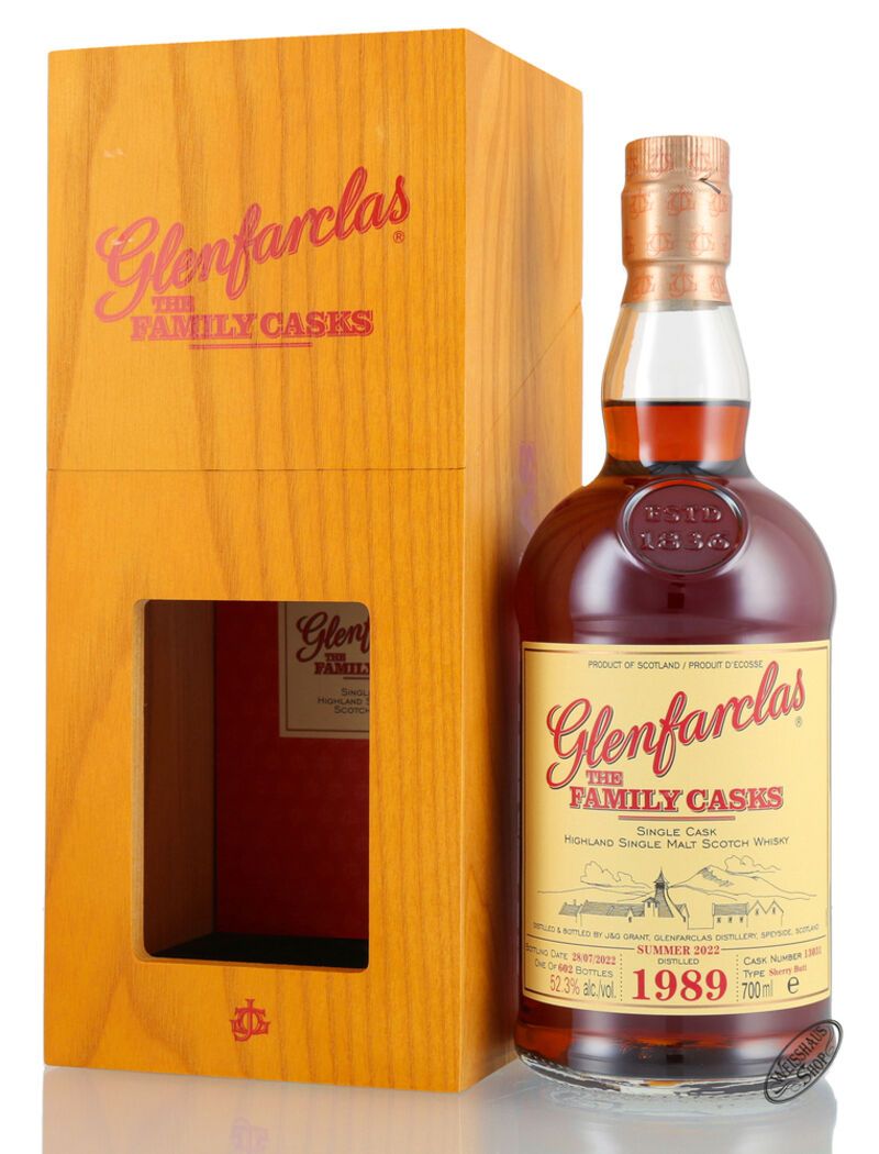 Glenfarclas Vintage 1989 Family Casks Whisky 52,3% vol. 0,70l Glenfarclas Vintage 1989 Family Casks Whisky 52,3% vol. 0,70l