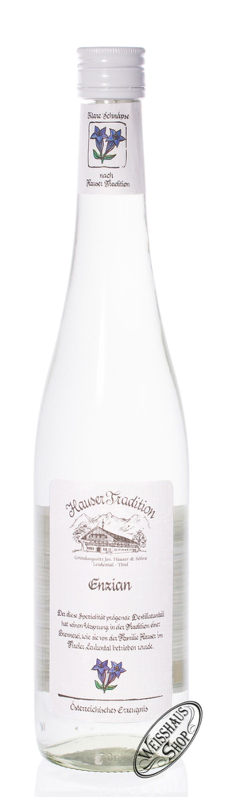 Hauser Enzian Schnaps 37,5% vol. 0,70l Hauser Enzian Schnaps 37,5% vol. 0,70l