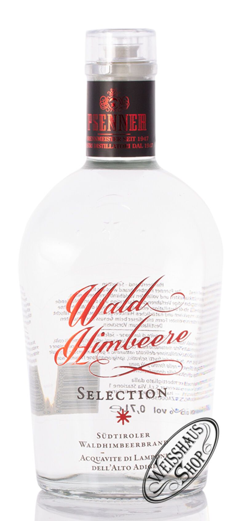 Psenner Waldhimbeerbrand Selection 42% vol. 0,70l Psenner Waldhimbeerbrand Selection 42% vol. 0,70l