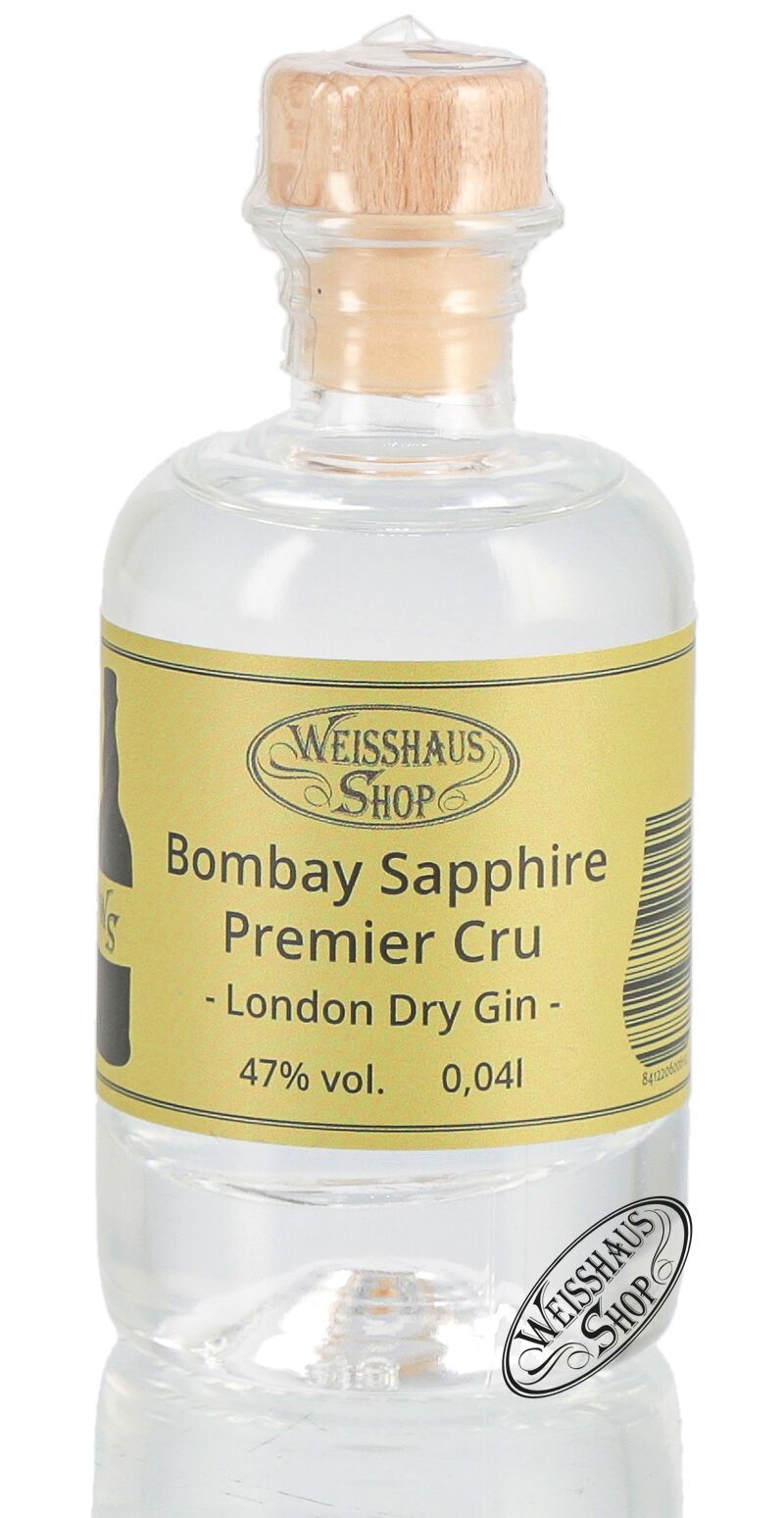 Bombay Sapphire Premier Cru London Dry Gin 47% vol. 0,04l Weisshaus Sample Bombay Sapphire Premier Cru London Dry Gin 47% vol. 0,04l Weisshaus Sample