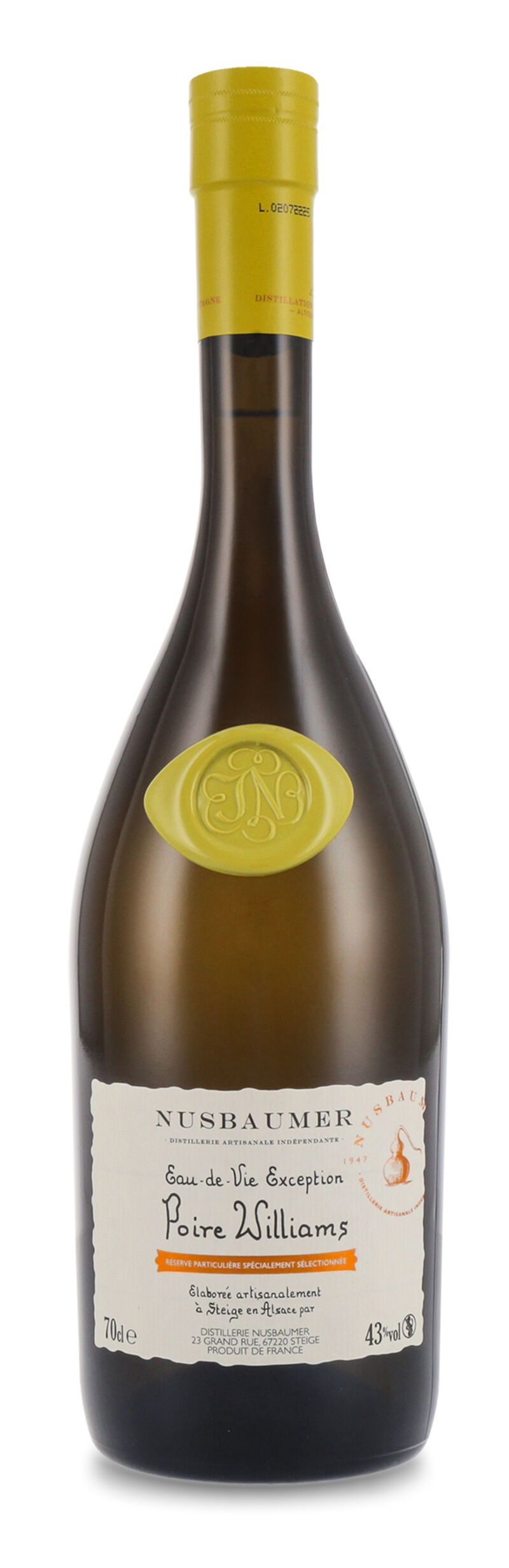 Nusbaumer Poire Williams Rouge Edelbrand 43% vol. 0,70l