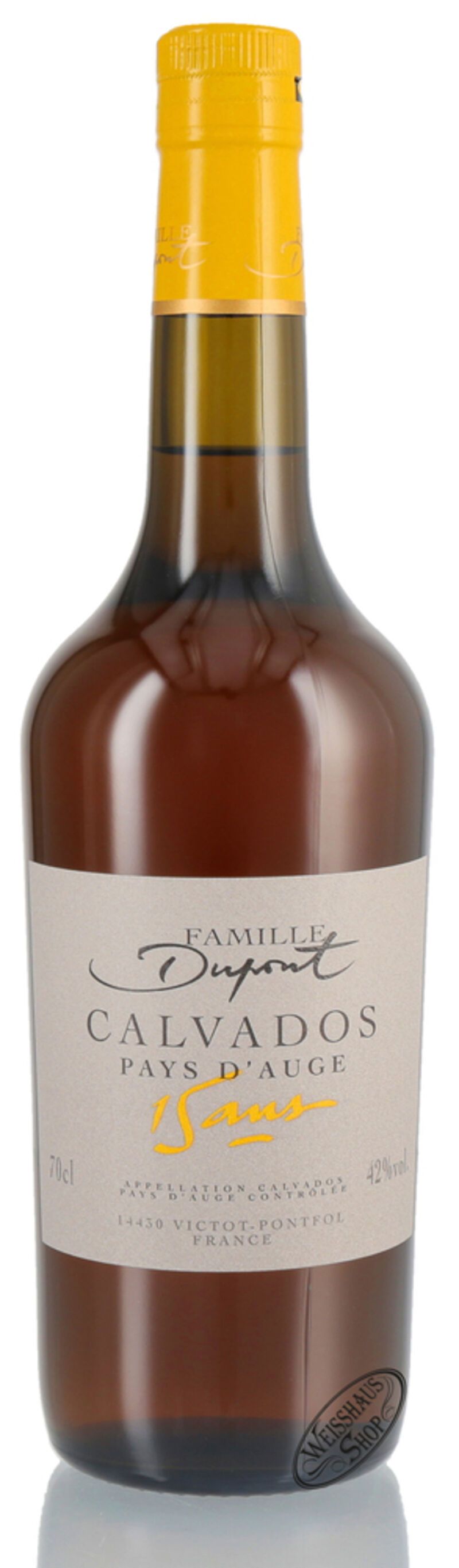 Dupont Pays d'Auge 15 YO Calvados 42% vol. 0,70l Dupont Pays d'Auge 15 YO Calvados 42% vol. 0,70l