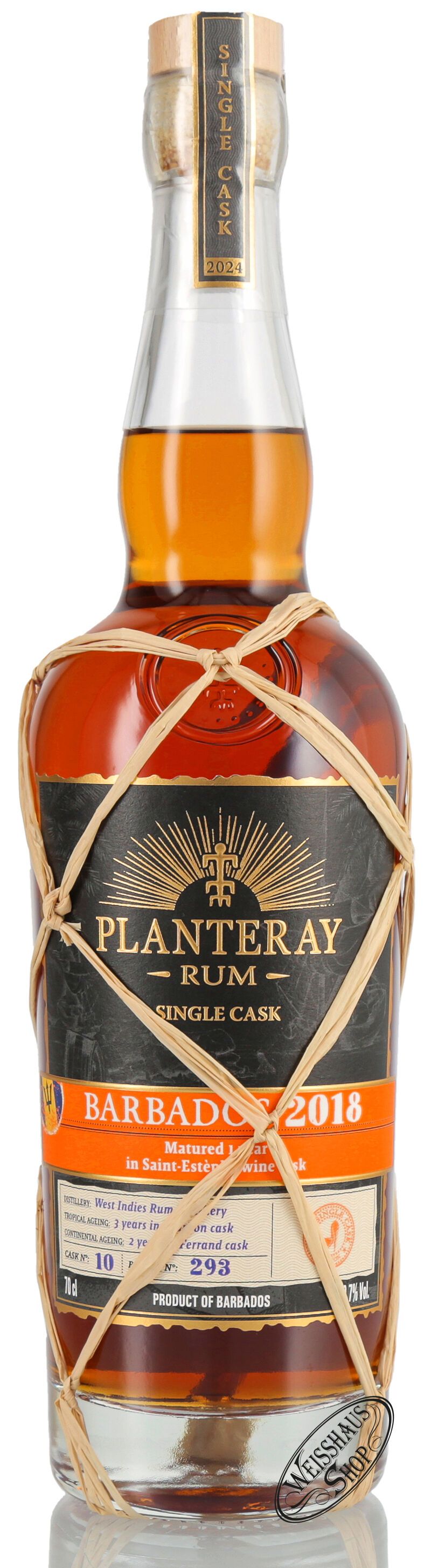Planteray Barbados Vintage 2018 Single Cask Rum 50,7% vol. 0,70l Planteray Barbados Vintage 2018 Single Cask Rum 50,7% vol. 0,70l