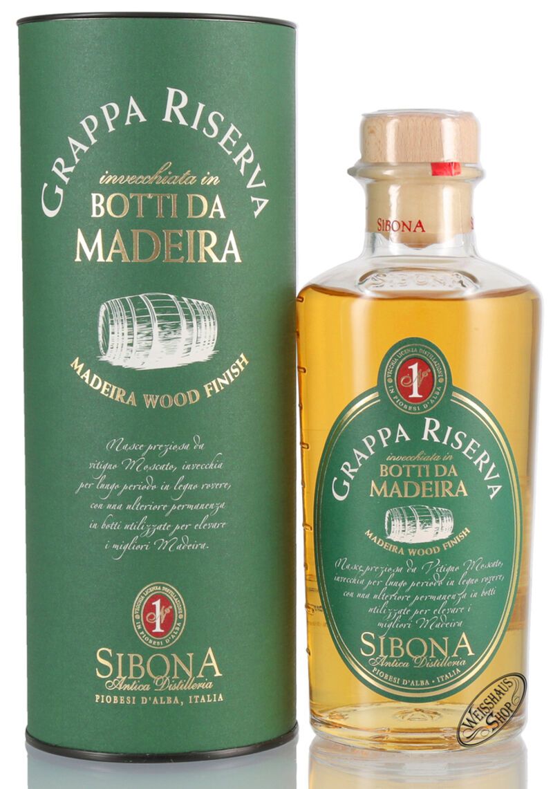 Sibona Grappa Riserva Madeira 44% vol. 0,50l Sibona Grappa Riserva Madeira 44% vol. 0,50l