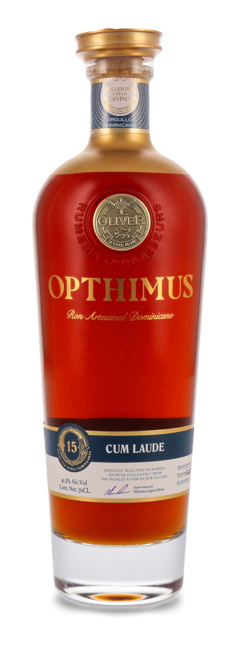 Opthimus Cum Laude 15 YO  Rum 41,3% vol. 0,70l
