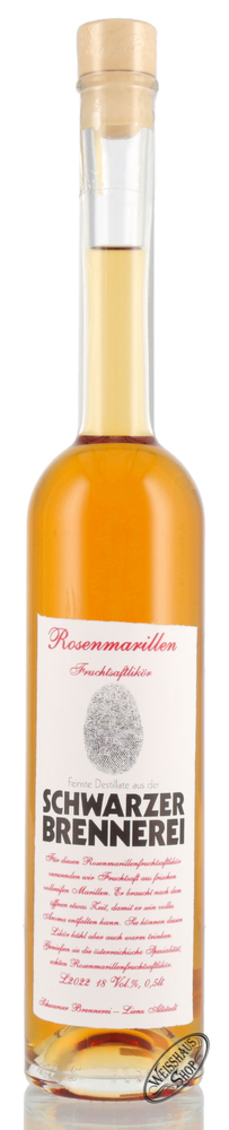 Schwarzer Rosenmarillen Likör 18% vol. 0,50l Schwarzer Rosenmarillen Likör 18% vol. 0,50l