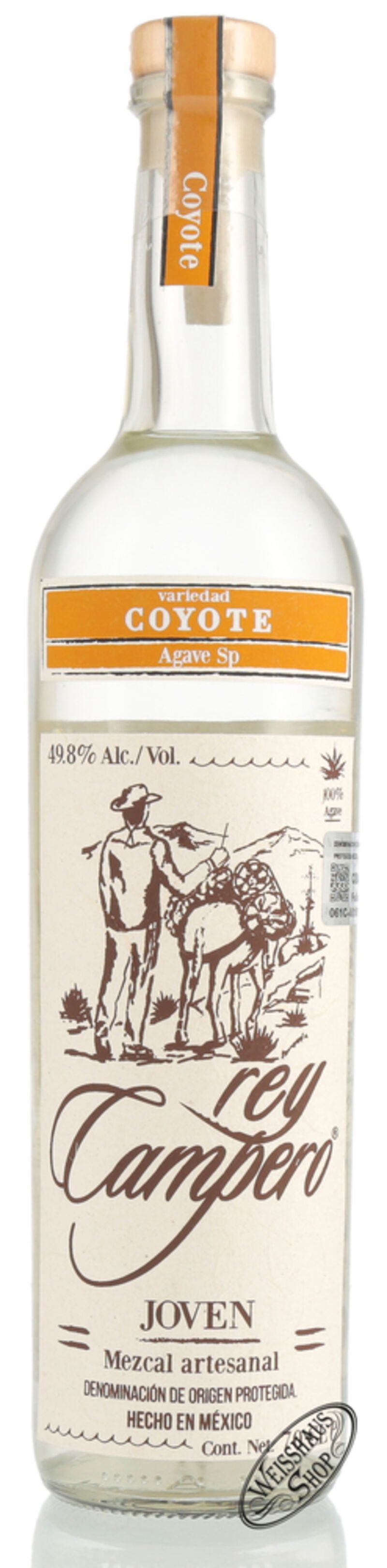 Rey Campero Mezcal Coyote 49,8% vol. 0,70l Rey Campero Mezcal Coyote 49,8% vol. 0,70l