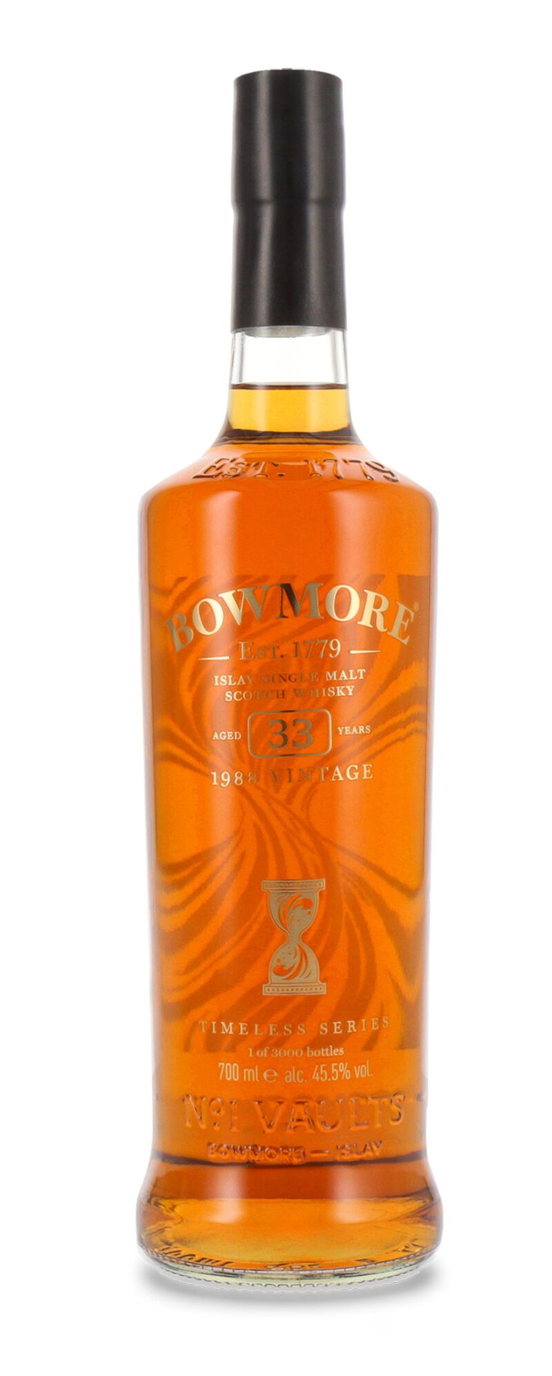 Bowmore 33 YO Timeless Series 2nd Edition Single Malt Scotch Whisky 45,5% vol. 0,70l Bowmore 33 YO Timeless Series 2nd Edition Single Malt Scotch Whisky 45,5% vol. 0,70l