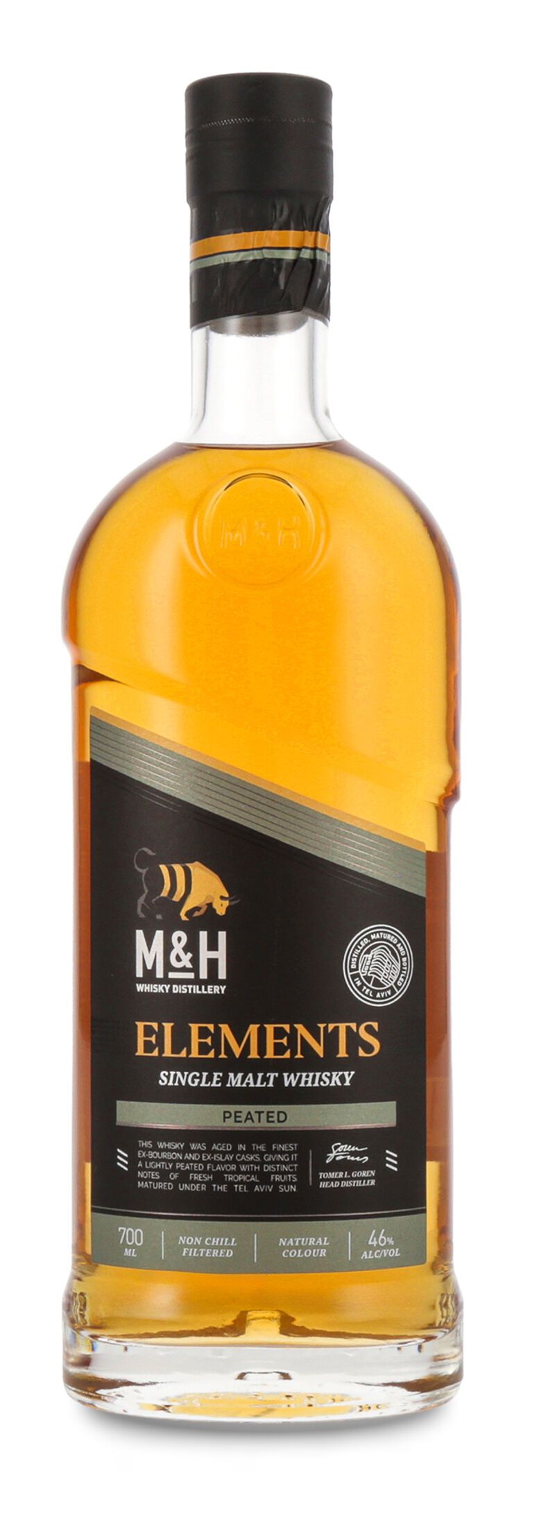 M&H Elements Peated Cask Whisky 46% vol. 0,70l