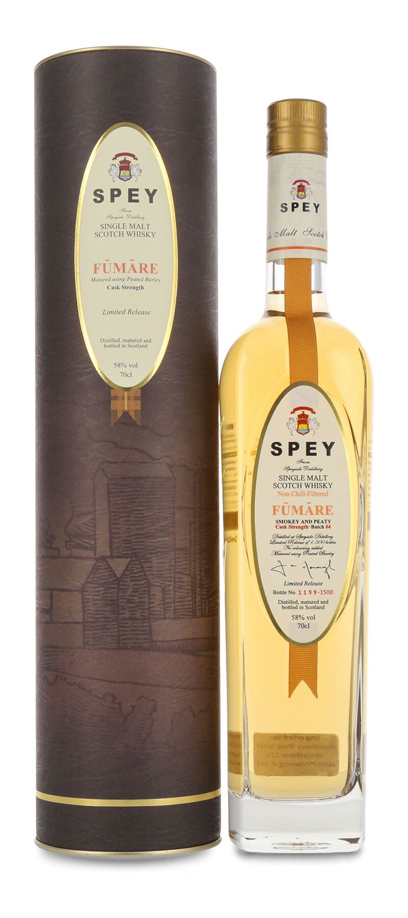 Spey Fumare Batch #4 Cask Strength Whisky 58% vol. 0,70l